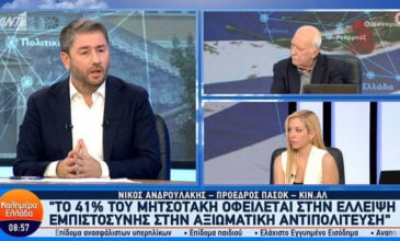 Ανδρουλάκης: Δεν πανηγυρίζουμε για τις δημοσκοπήσεις, στόχος μας δεν είναι ο ΣΥΡΙΖΑ αλλά η Νέα Δημοκρατία