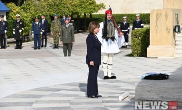 Σακελλαροπούλου για την Ημέρα των Ενόπλων Δυνάμεων: «Είμαστε υπερήφανοι για το υψηλό επίπεδο ετοιμότητας των ανδρών και των γυναικών που υπηρετούν σε γη, ουρανό και θάλασσα»