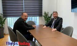 Τετ α τετ του Νίκου Ανδρουλάκη με τον νεοεκλεγέντα δήμαρχο Θεσσαλονίκης Στέλιο Αγγελούδη