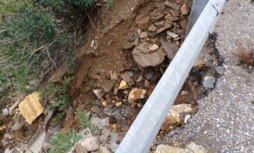 Διακοπή κυκλοφορίας στον δρόμο Κοζάνης-Λάρισας εξαιτίας πτώσης βράχων
