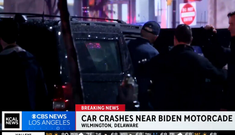 Αυτοκίνητο έπεσε πάνω σε SUV της οχηματοπομπής του Τζο Μπάιντεν – Φυγαδεύτηκε ο πρόεδρος των ΗΠΑ