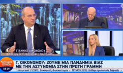 Οικονόμου: «Ζούμε μια πανδημία βίας, ένας αστυνομικός πρέπει να πληρώνεται πολύ παραπάνω»