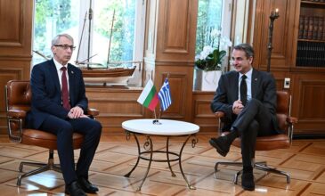 Συμφωνία Μητσοτάκη-Ντενκόφ για συνεργασία Ελλάδας-Βουλγαρίας σε ενέργεια και μεταφορές