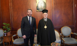 Τον Οικουμενικό Πατριάρχη Βαρθολομαίο συνάντησε ο Νίκος Ανδρουλάκης στο Φανάρι