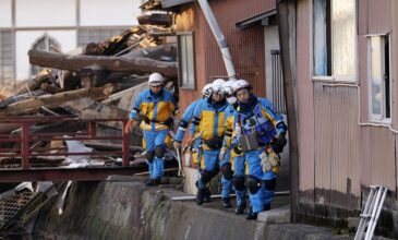 Ιαπωνία: Τουλάχιστον 84 οι νεκροί από τον σεισμό – Μάχη με τον χρόνο για να βρεθούν επιζώντες