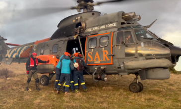 Διάσωση 48χρονου κυνηγού από τον Κίσσαβο με ελικόπτερο Super Puma