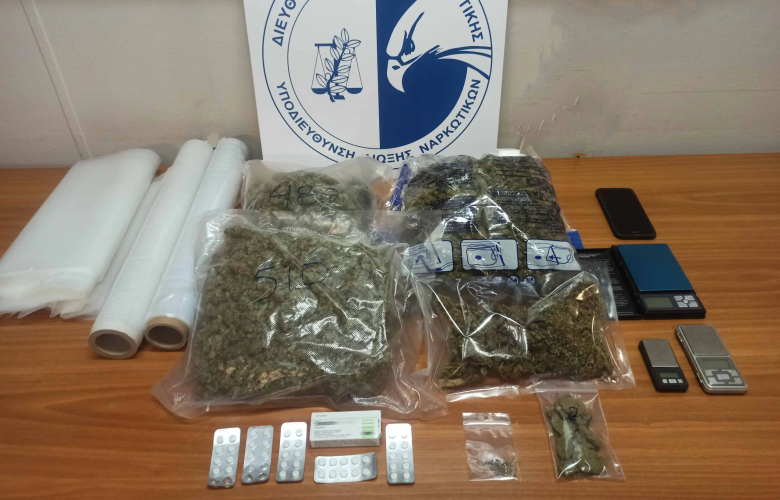 Συνελήφθη 55χρονος για κατοχή και διακίνηση ακατέργαστης κάνναβης και φαρμακευτικών δισκίων στα Άνω Λιόσια