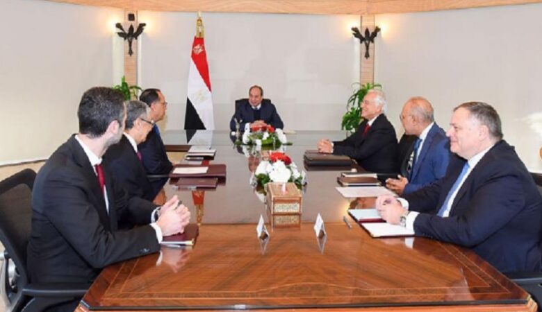 Συνάντηση του Προέδρου της Αιγύπτου Ελ Σίσι με τον Πρόεδρο του Ομίλου Κοπελούζου