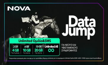 H νέα Nova συμπληρώνει ένα χρόνο επιτυχημένης λειτουργίας λανσάροντας το «Data Jump»