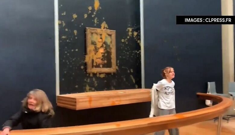 Αναστάτωση στο Μουσείο του Λούβρου – Δύο γυναίκες που πέταξαν σούπα στη Μόνα Λίζα