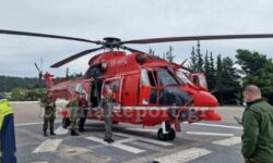 Μεγάλη επιχείρηση με ελικόπτερο για διάσωση ορειβάτη στα Βαρδούσια