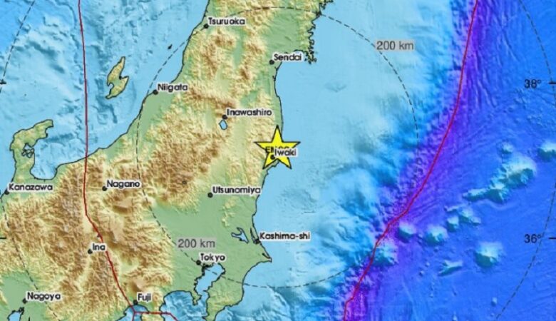 Ισχυρός σεισμός 5,8 Ρίχτερ στην Φουκουσίμα της Ιαπωνίας