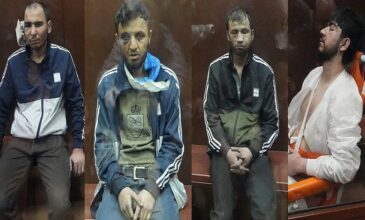 Μακελειό στη Μόσχα: Προφυλακιστέοι οι 4 κατηγορούμενοι για τρομοκρατία – Με μώλωπες στο δικαστήριο