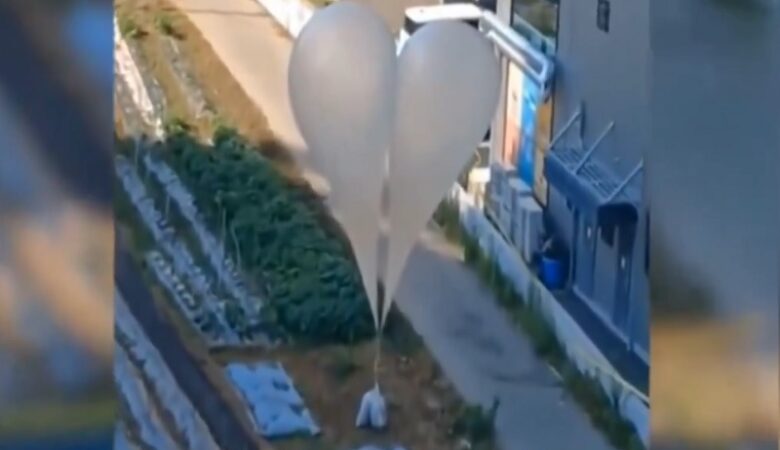Η Βόρεια Κορέα έστειλε νέα «φουρνιά» μπαλονιών με ακαθαρσίες στη Νότια Κορέα