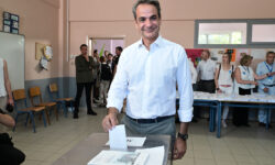 Στην Κηφισιά ψήφισε ο Κυριάκος Μητσοτάκης – «Ψηφίζουμε για μια ισχυρή Ελλάδα σε μία ισχυρή Ευρώπη»