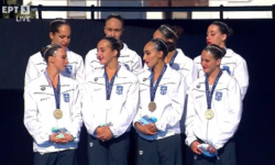 Ιστορικό χρυσό μετάλλιο για την Ελλάδα στο ελεύθερο ομαδικό στο Ευρωπαϊκό Πρωτάθλημα καλλιτεχνικής κολύμβησης – Δείτε βίντεο
