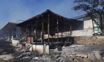 Μεγάλη φωτιά στην Βάρης-Κορωπίου: Τυλίχθηκαν στις φλόγες σπίτια και εργοστάσια – Βελτιώνεται η εικόνα με την πτώση των ανέμων