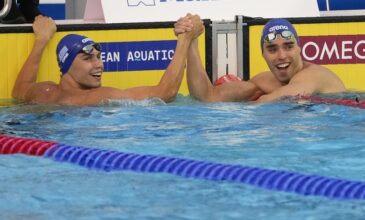 Ελληνικός θρίαμβος στα 50 μ. ύπτιο στο Ευρωπαϊκό Πρωτάθλημα κολύμβησης