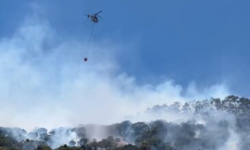 Μεγάλη φωτιά στη Ρόδο – Μήνυμα από το 112 στους πολίτες