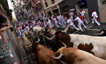 Έξι τραυματίες στην Παμπλόνα, στο φεστιβάλ ταυροδρομίας του Σαν Φερμίν