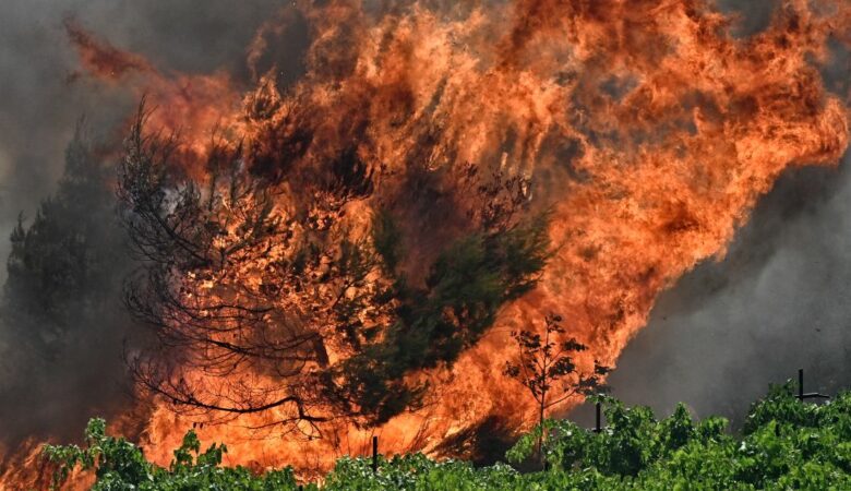 Μεγάλη φωτιά στην Κορινθία: Κατακαίει τα πάντα η πύρινη λαίλαπα – Ήχησε το 112 στην Στιμάγκα