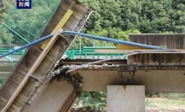 Κίνα: Τουλάχιστον 11 νεκροί και 30 αγνοούμενοι από κατάρρευση γέφυρας