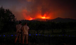 Μεγάλη φωτιά στην Εύβοια: «Η νύχτα θα είναι πολύ δύσκολη» – Στο νησί μεταβαίνει και πάλι ο Βασίλης Κικίλιας