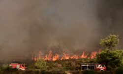 Καίγεται η βορειοανατολική Αττική: Εκκενώθηκαν Πεντέλη, Ντράφι, Διώνη, Νταού, Αγ. Σπυρίδωνας, Ανατολή