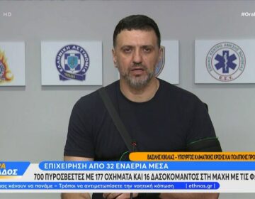 Κικίλιας: «Θα συνεχίσουμε με όλες μας τις δυνάμεις μέχρι να τεθεί σε έλεγχο και η τελευταία εστία»