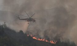 Σε εξέλιξη η μεγάλη φωτιά στην Κορινθία – Διάσπαρτες εστίες αντιμετωπίζουν οι πυροσβεστικές δυνάμεις