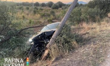 Σε τροχαίο ενεπλάκη ο Ηλίας Ψινάκης – Το αυτοκίνητο του καρφώθηκε σε κολόνα