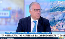 Θεοδωρικάκος: Τα μέτρα κατά της ακρίβειας θα συνεχιστούν και το 2025