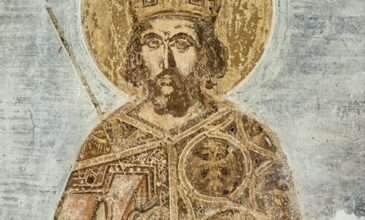 Αποκαλύφθηκε το αληθινό πρόσωπο του Κωνσταντίνου Παλαιολόγου σε τοιχογραφία στο Αίγιο