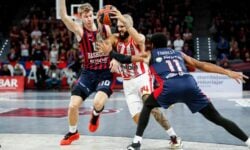 Euroleague: «Ατσάλινος» ο Ολυμπιακός νίκησε μέσα στην Ισπανία την Μπασκόνια στην παράταση