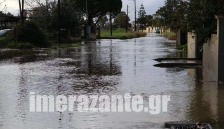 Πολλά προβλήματα στη Ζάκυνθο από την κακοκαιρία – Πλημμύρισε η Δημόσια Ιστορική Βιβλιοθήκη