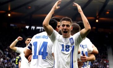 Nations League: «Παρέλαση» της Εθνικής Ελλάδος στη Γλασκώβη – Τα «μωρά» του Γιοβάνοβιτς συνέτριψαν με 3-0 την Σκωτία