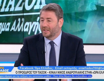 Ανδρουλάκης: «Έχω χρέος στις επόμενες εθνικές εκλογές οι πολίτες να έχουν κυβερνητική προγραμματική επιλογή που θα αλλάξει την Ελλάδα»