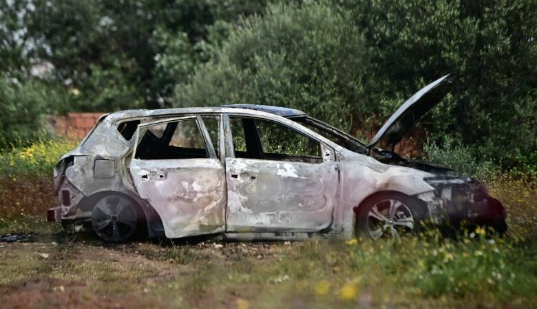 Μαφιόζικη εκτέλεση στο Χαλάνδρι: Βίντεο με το καμένο όχημα που χρησιμοποιήθηκε στην επίθεση