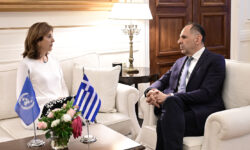 Συνάντηση Γεραπετρίτη με την προσωπική απεσταλμένη του ΓΓ του ΟΗΕ για το Κυπριακό