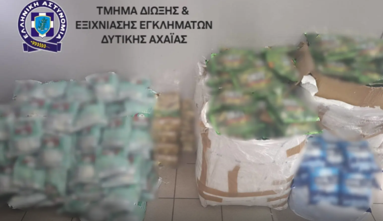 Περισσότερα από 89 κιλά λαθραίου μασώμενου καπνού βρέθηκαν σε κατάστημα στην Κάτω Αχαΐα