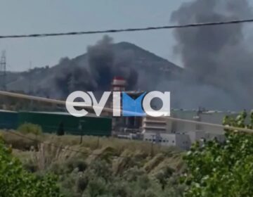 Φωτιά στην Εύβοια – Οι φλόγες απειλούν εργοστάσια