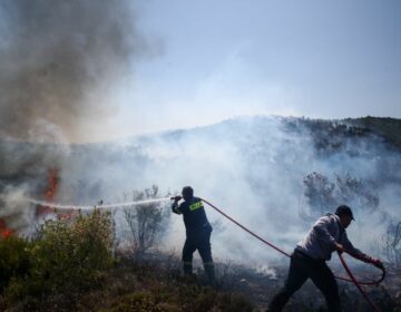 Φωτιά στη Χωριστή Δράμας – Δεν απειλούνται κατοικημένες περιοχές