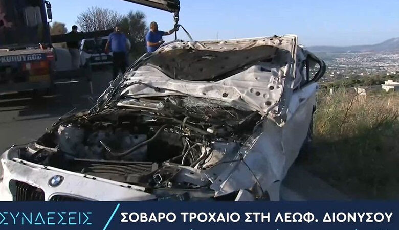 Νεκρός 23χρονος σε τροχαίο στην Πεντέλη – Σοβαρά τραυματισμένοι οι δύο 20χρονοι