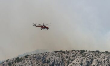 Μαίνεται η φωτιά στην Χίο – «Δύσκολα τα πράγματα», παραδέχεται ο δήμαρχος του νησιού