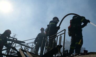 Σε ύφεση η φωτιά σε χαμηλή βλάστηση στη Ραφήνα