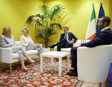 Συνάντηση Μητσοτάκη με Ούρσουλα φον ντερ Λάιεν, Τζόρτζια Μελόνι και Ρόμπερτ Αμπέλα