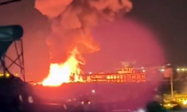 Φωτιά σε εργοστάσιο ανακύκλωσης στο Αίγιο – Μήνυμα από το 112