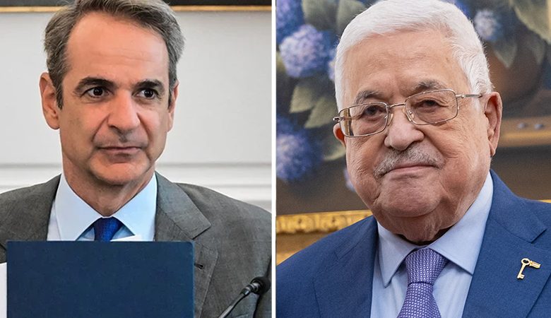 Τηλεφωνική επικοινωνία Μητσοτάκη με τον πρόεδρο της Παλαιστινιακής Αρχής