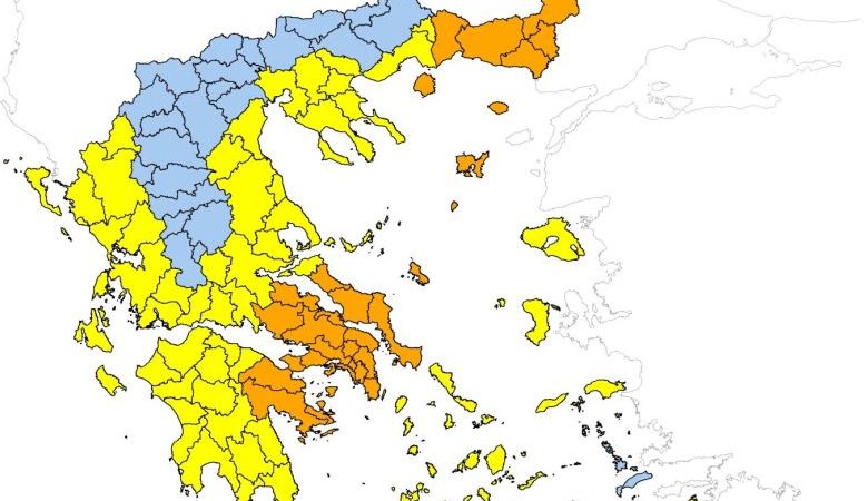 Πολύ υψηλός κίνδυνος φωτιάς και την Πέμπτη