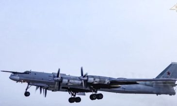 Ρωσικά στρατηγικά βομβαρδιστικά Tu-95MS πραγματοποίησαν πτήση πάνω από την Θάλασσα Μπάρεντς